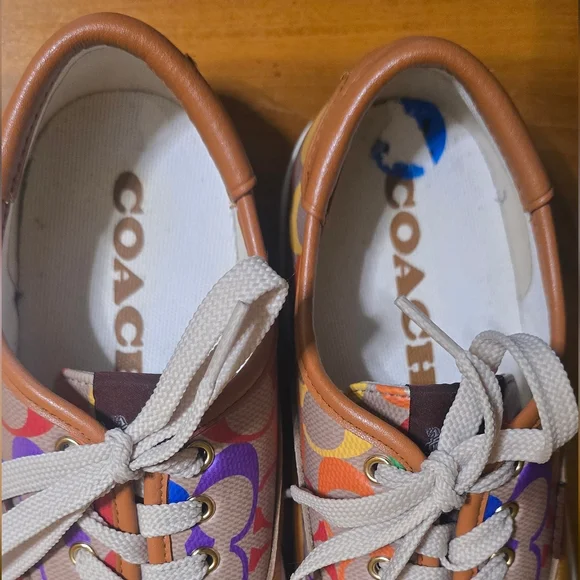 Coach City Sole Pride Multicolored Rainbow Sneakers Skate Shoes 7.5-8 - Picture 11 of 14